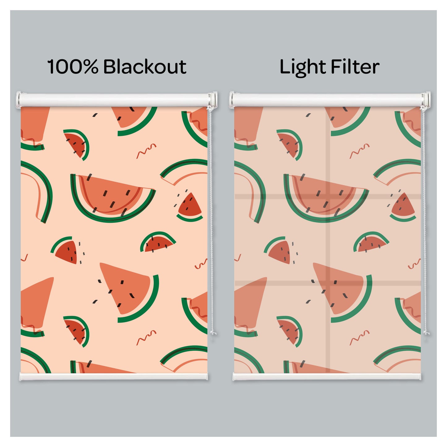 Summer Watermelon Fruits Window Roller Shade