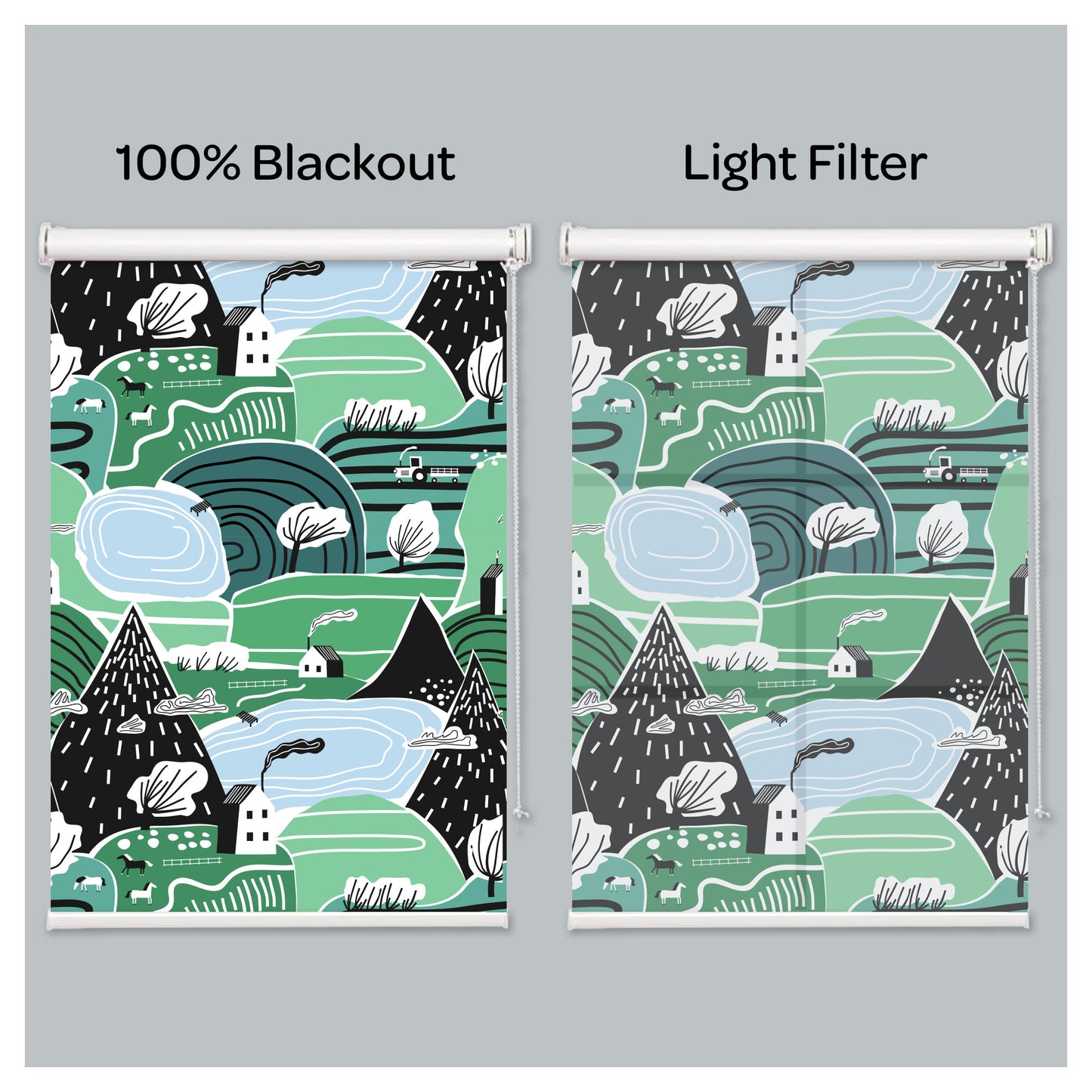 Mountain Life Window Roller Shade