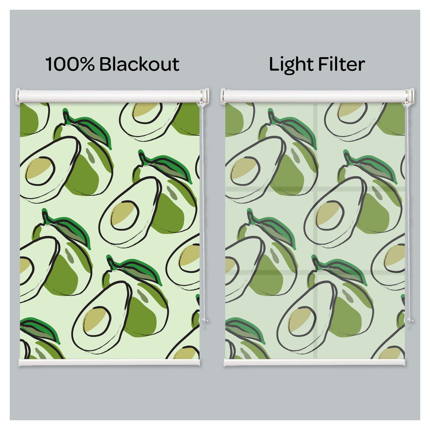 Avocado Green Window Roller Shade