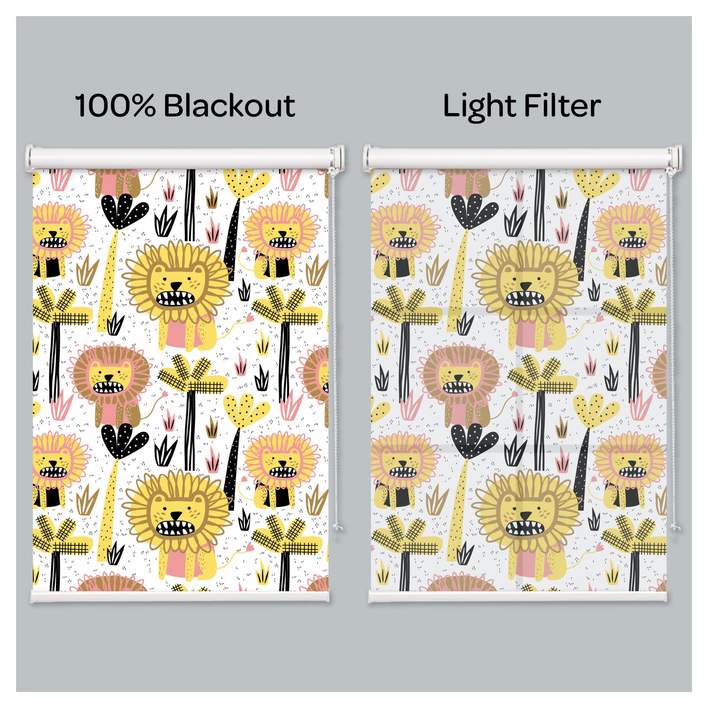 Nursery Lion Window Roller Shade