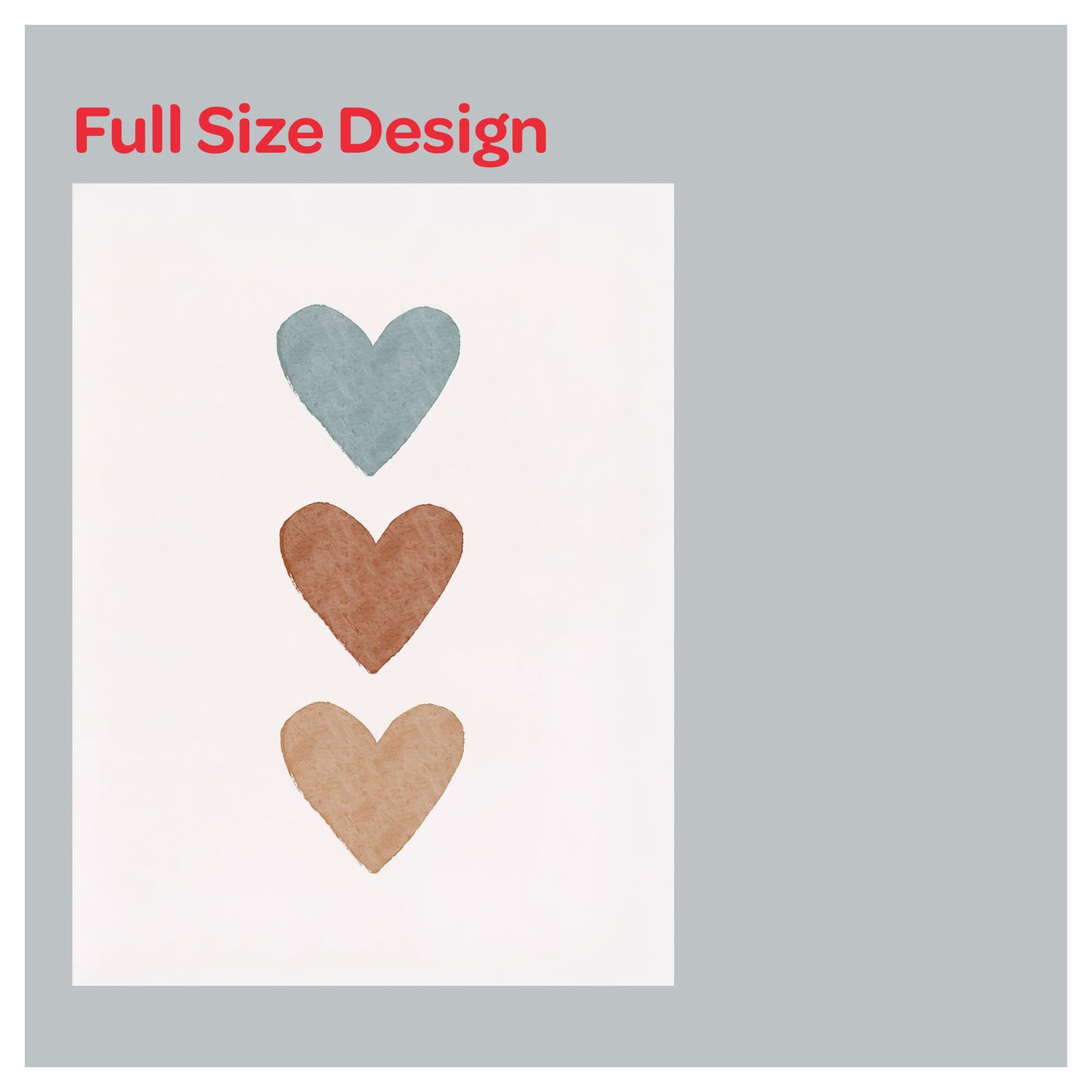 LOVE Shape Boho Pattern Print Theme Window Roller Shade