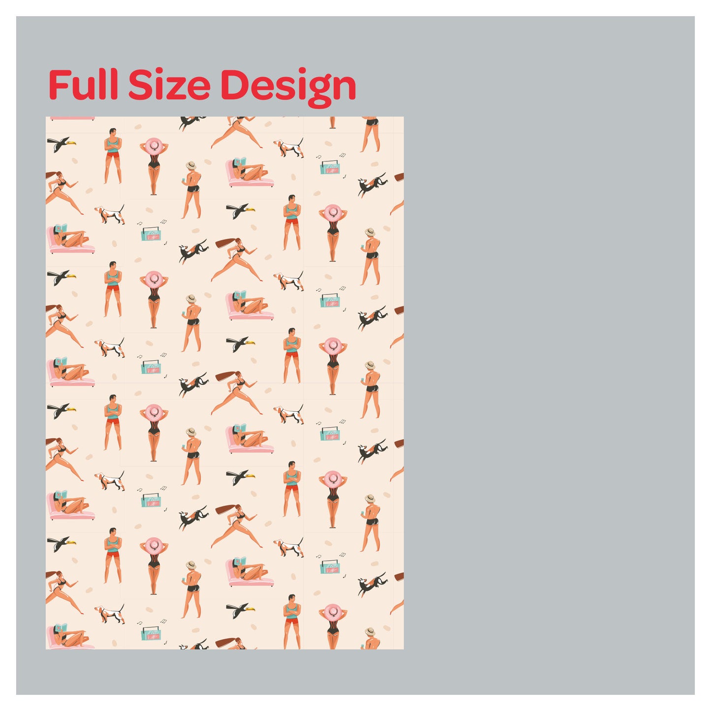 Summer Beach Life Window Roller Shade