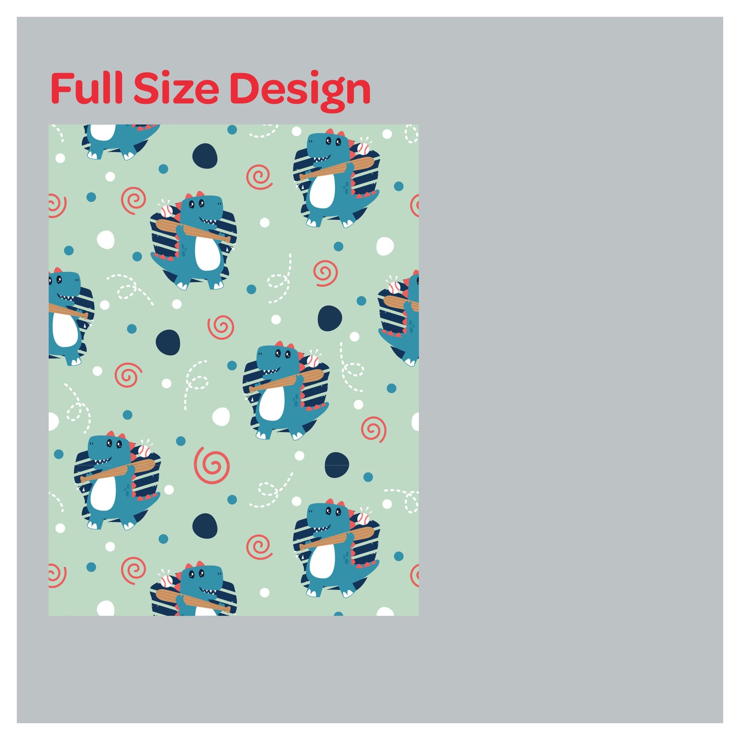 Dinosaur Dino Green Nursery Kid Room Window Roller Shade