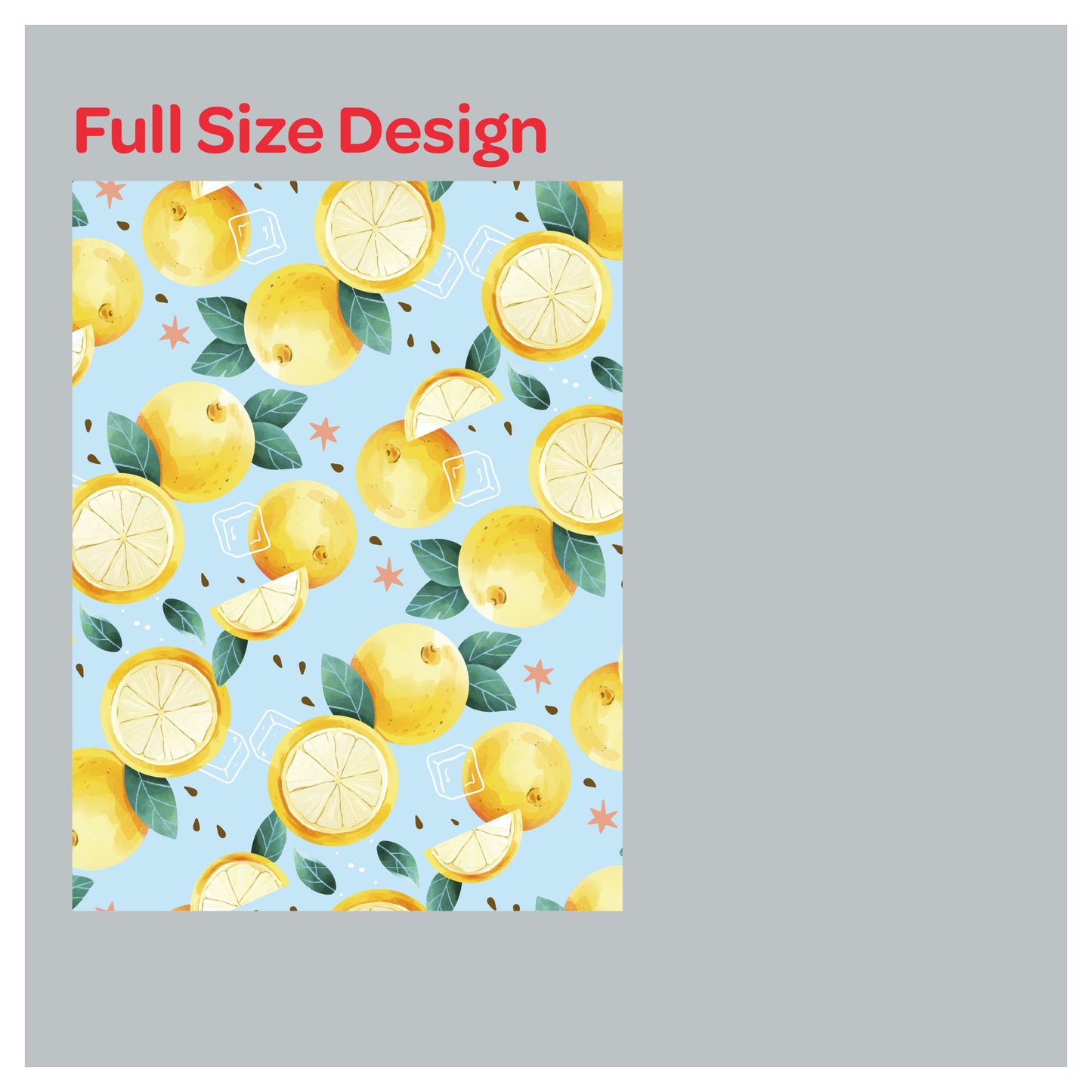 Watercolor Lemon Pattern Fruits Window Roller Shade