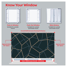 Load image into Gallery viewer, Modern Geometric in Dark Tone Window Roller Shade
