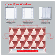 Load image into Gallery viewer, Mid Century Geometric Mosaic Pattern Print Window Roller Shade
