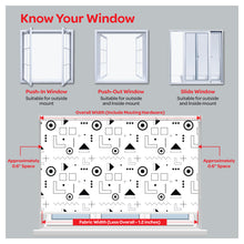 Load image into Gallery viewer, Geometric Minimalist Window Roller Shade

