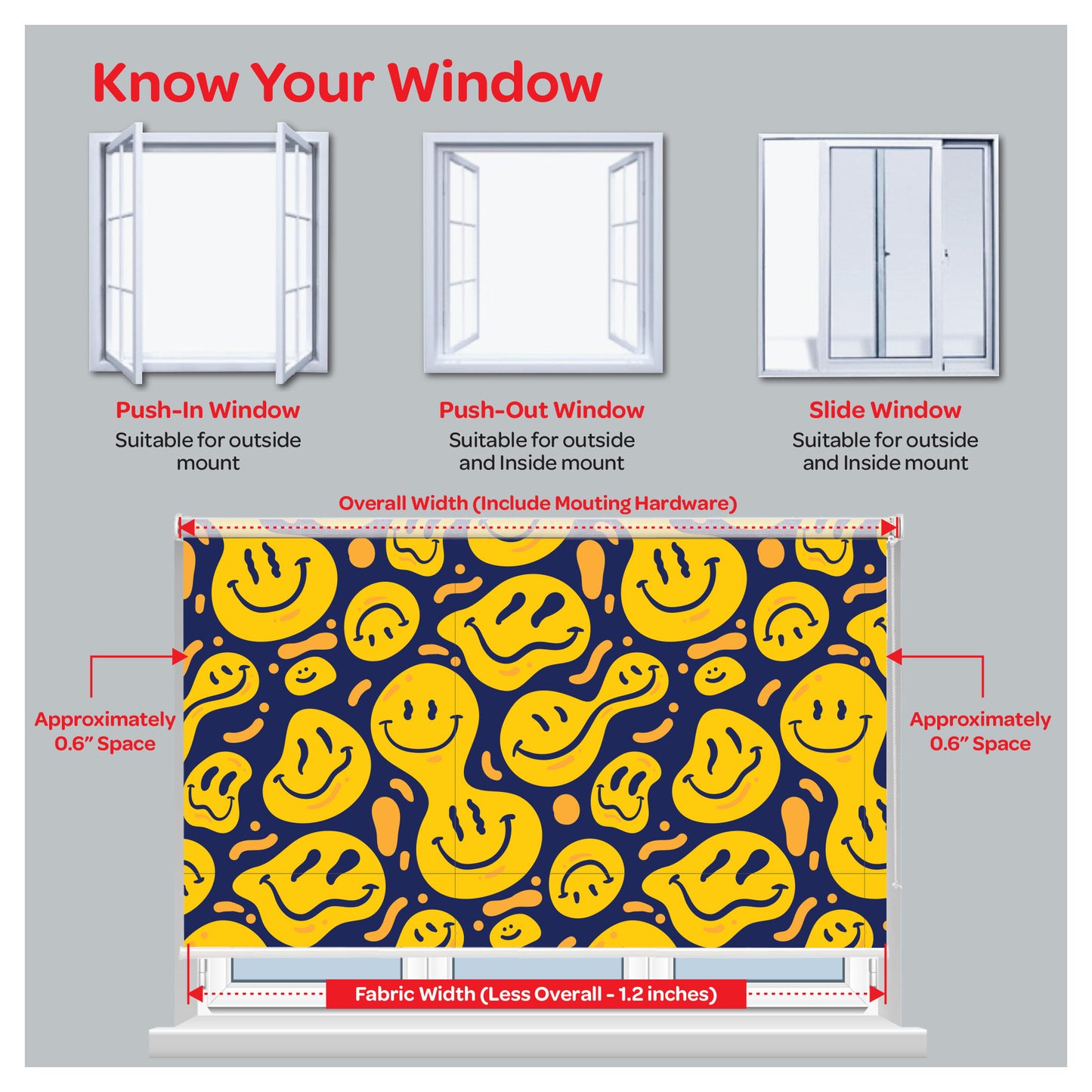 Fun Face Window Roller Shade