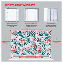 Load image into Gallery viewer, Flora Flower Botanical Print Window Roller Shade
