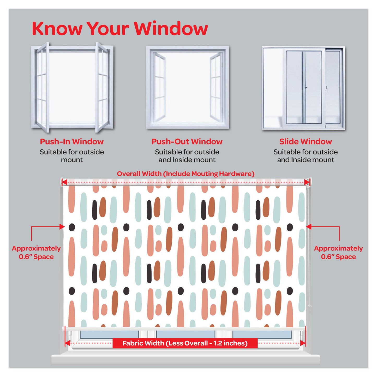Contemporary Geometries Organic Shapes Window Roller Shade