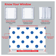 Load image into Gallery viewer, Blue Watercolor Polka Dots Window Roller Shade
