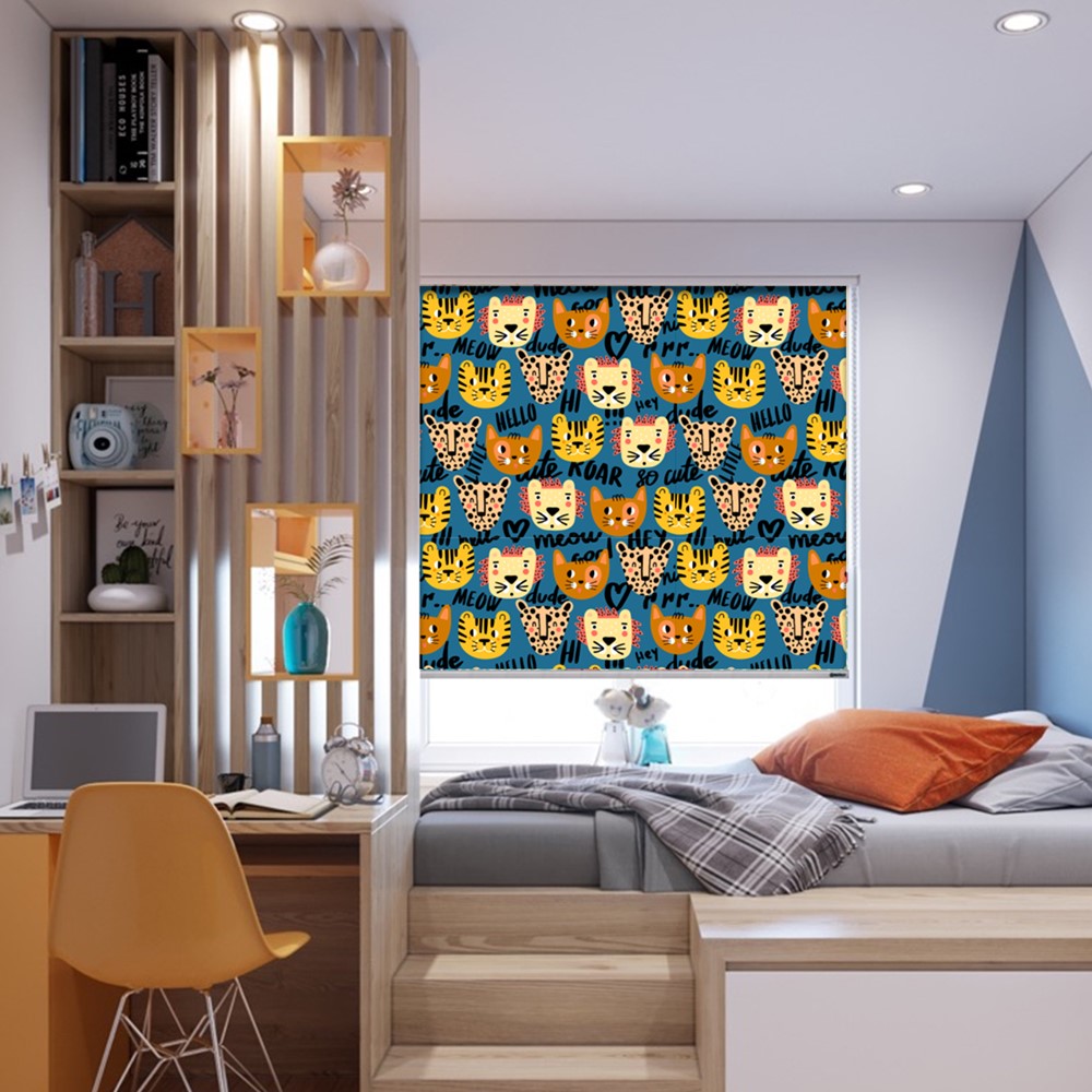 Animal Safari Lion Window Roller Shade