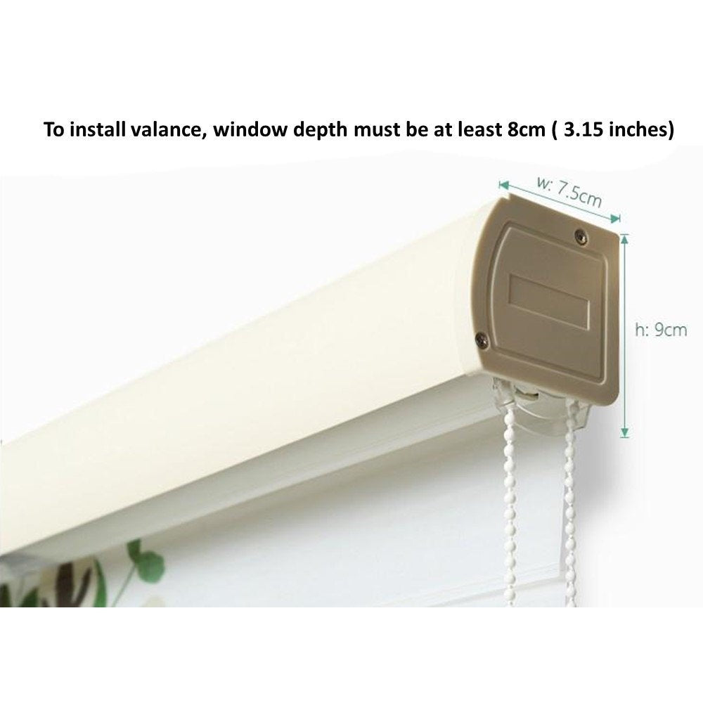 Blackout and Sheer Window Blinds Zebra Roller Shade with Valance